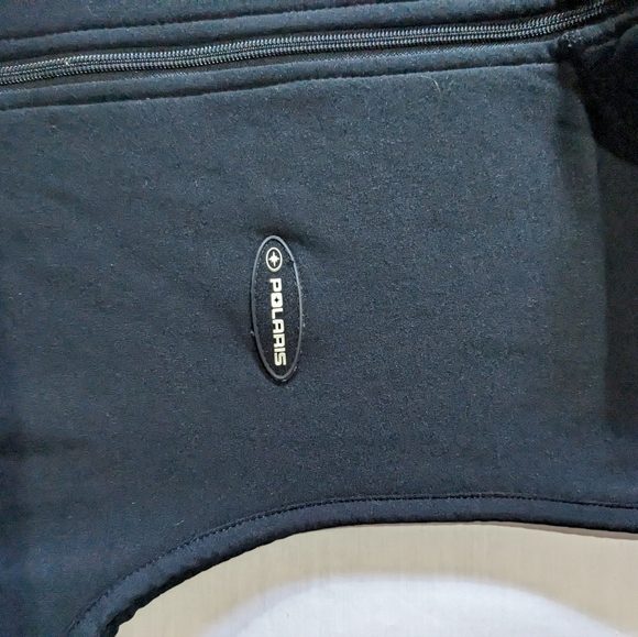 Polaris women's black zippered high neck sweater vest size medium USA - Picture 6 of 8